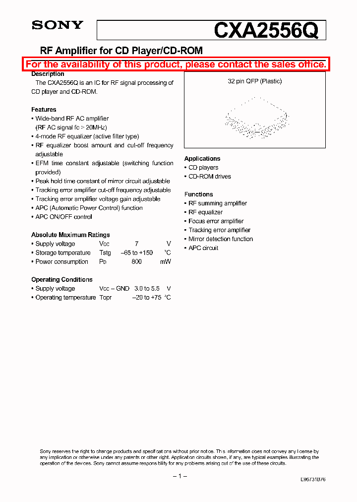 CXA2556_80409.PDF Datasheet