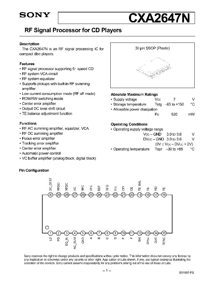 CXA2647_144488.PDF Datasheet