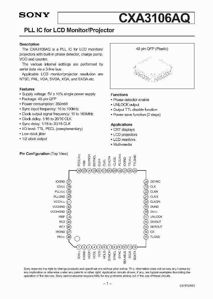 CXA3106AQ_141406.PDF Datasheet