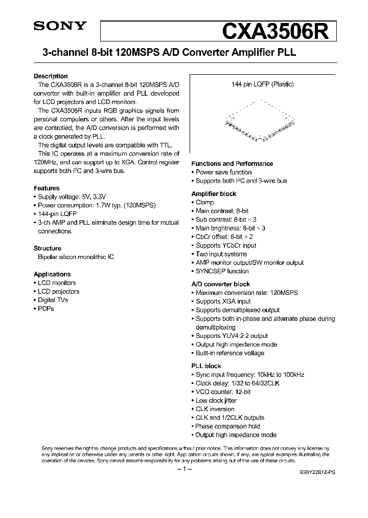 CXA3506R_141788.PDF Datasheet
