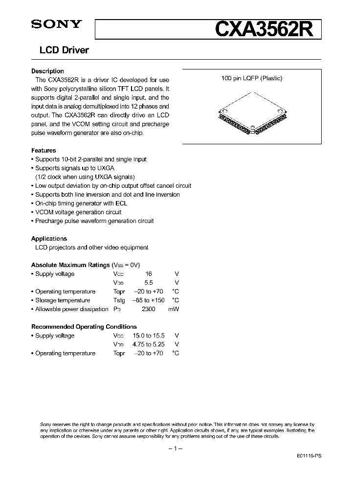 CXA3562R_125874.PDF Datasheet