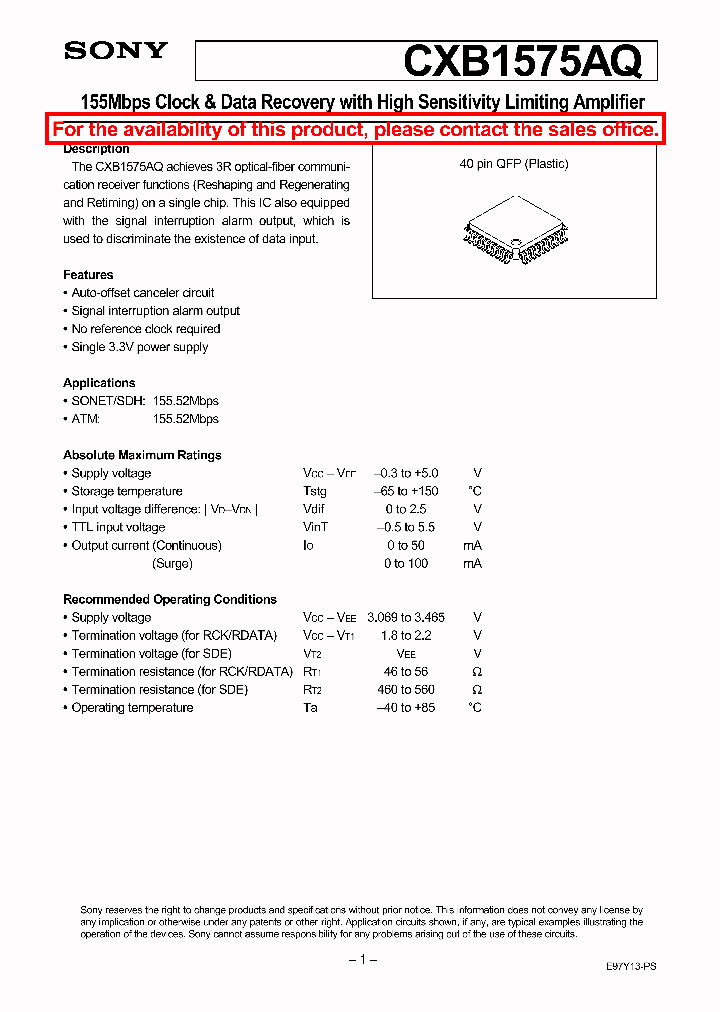 CXB1575AQ_40394.PDF Datasheet