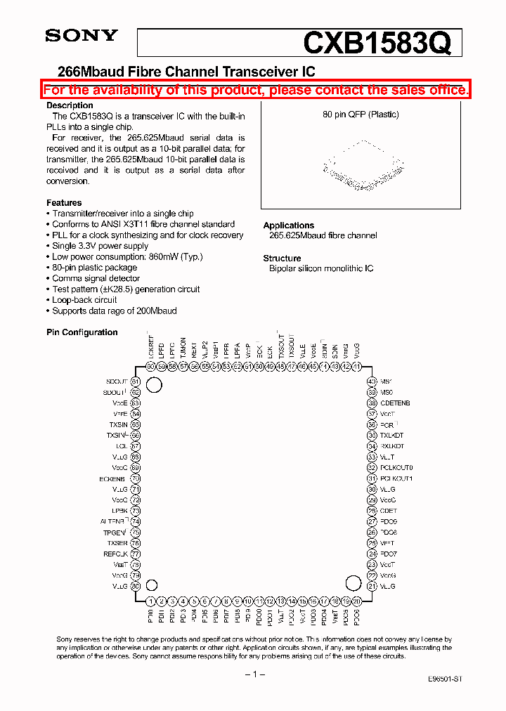 CXB1583Q_40399.PDF Datasheet