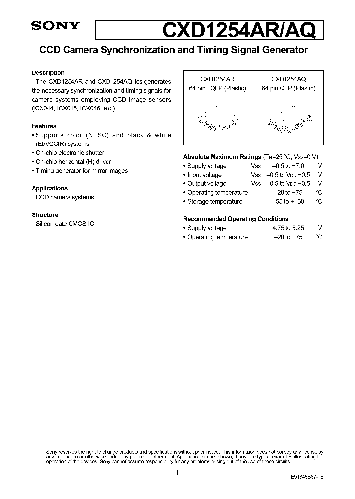 CXD1254AQ_105401.PDF Datasheet