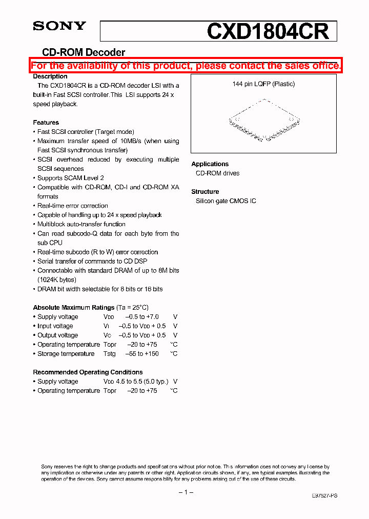 CXD1804CR_45403.PDF Datasheet