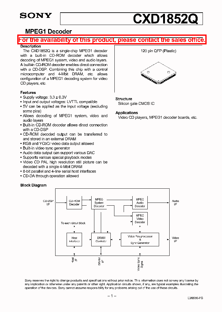CXD1852Q_45412.PDF Datasheet