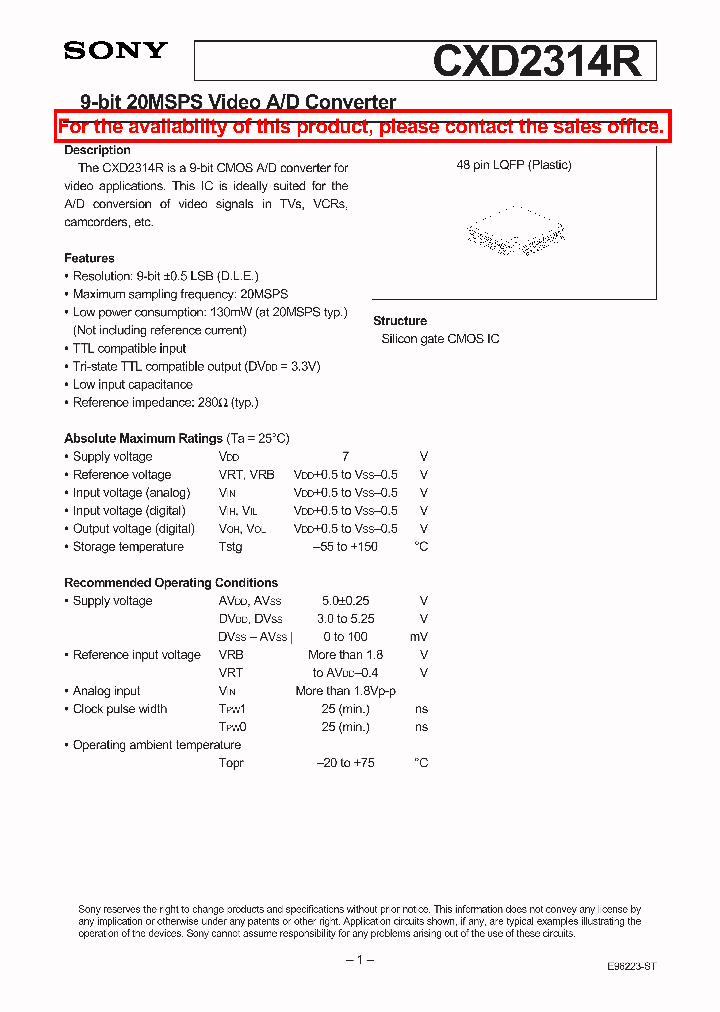 CXD2314R_140070.PDF Datasheet