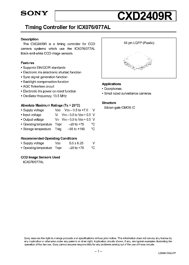 CXD2409R_101584.PDF Datasheet