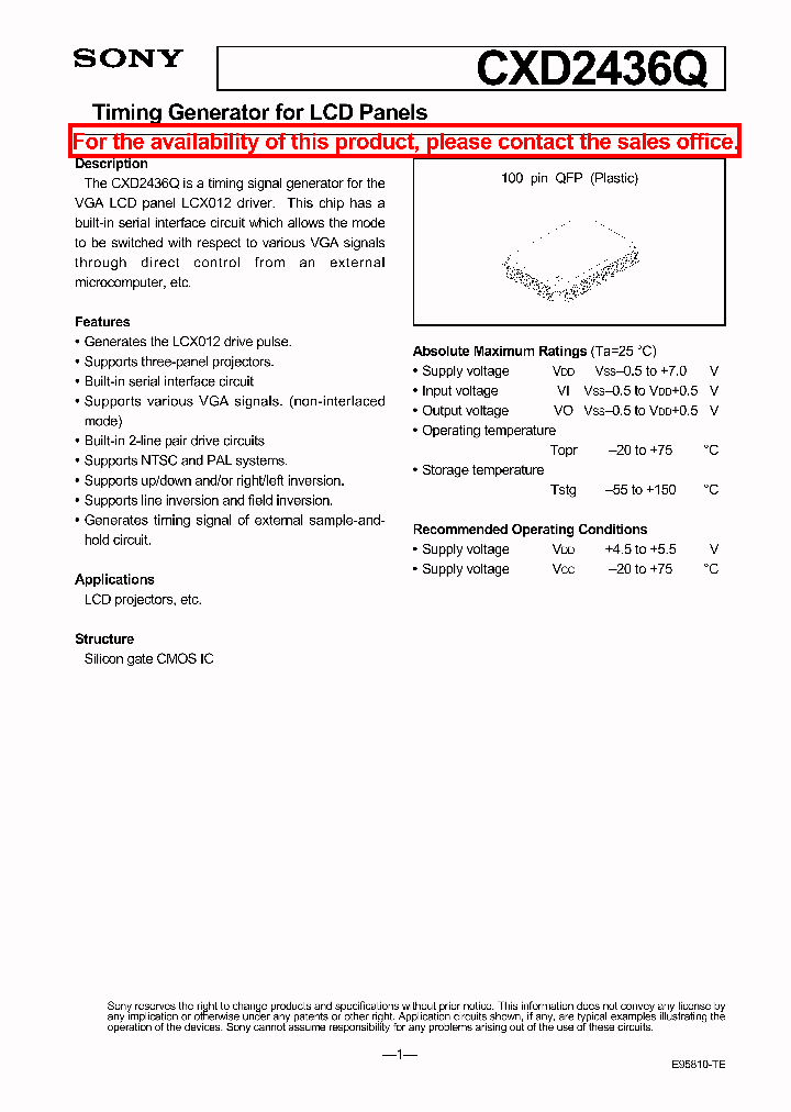 CXD2436Q_131390.PDF Datasheet