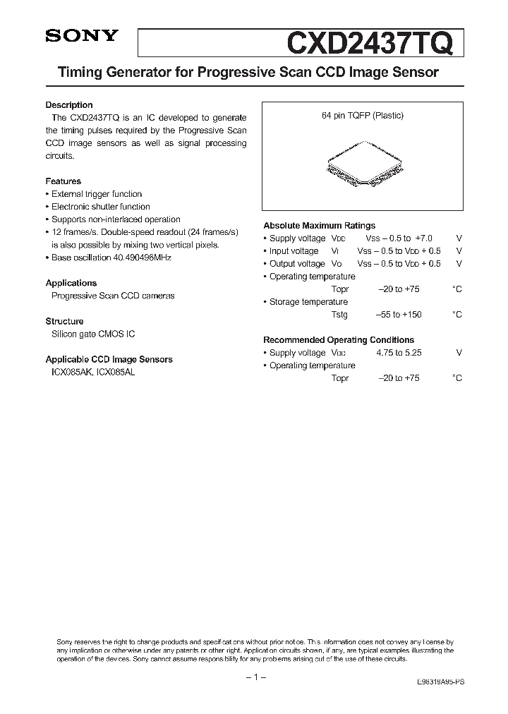 CXD2437TQ_131391.PDF Datasheet