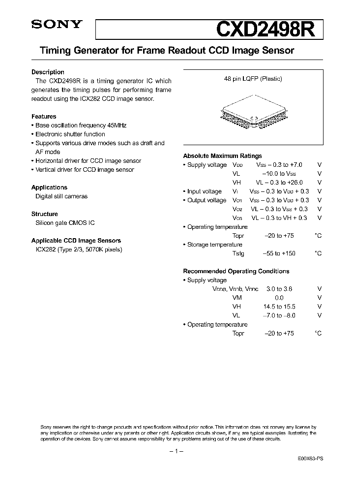 ICX282_46567.PDF Datasheet