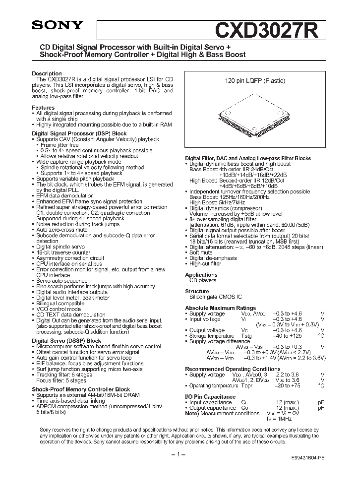 CXD3027R_150881.PDF Datasheet