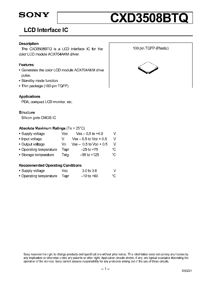 CXD3508BTQ_45445.PDF Datasheet