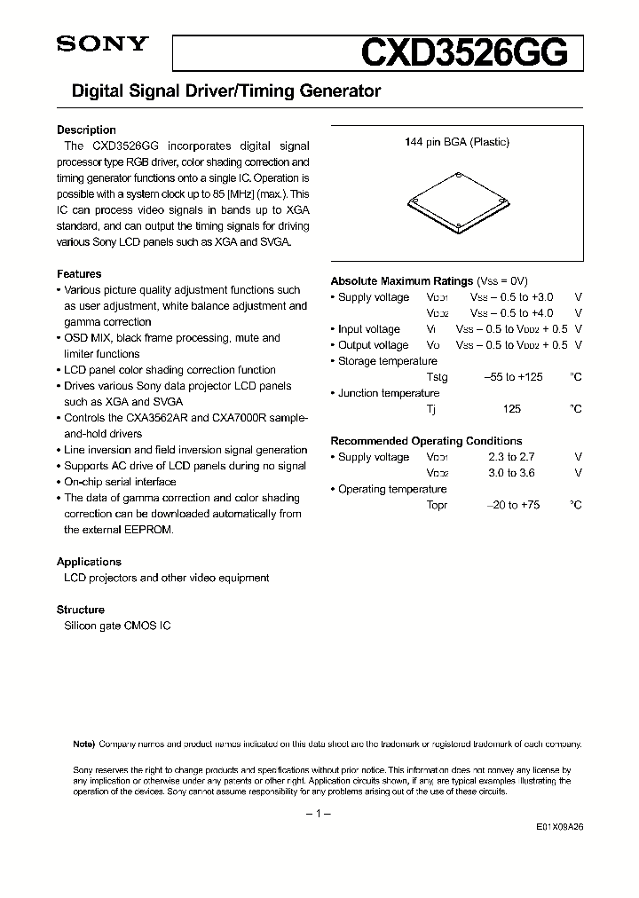 CXD3526GG_45455.PDF Datasheet