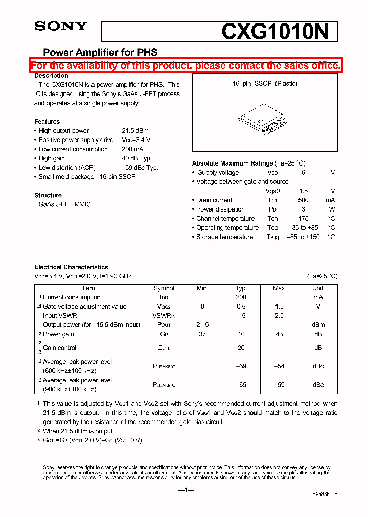 CXG1010N_102687.PDF Datasheet