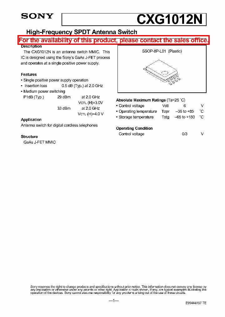 CXG1012N_102688.PDF Datasheet