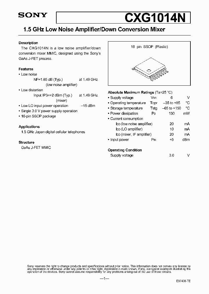 CXG1014N_102690.PDF Datasheet