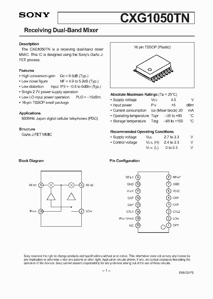 CXG1050TN_102540.PDF Datasheet