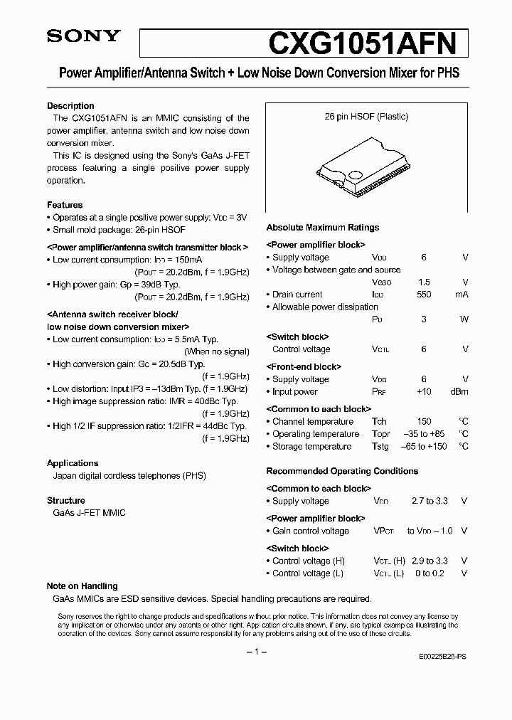 CXG1051AFN_102541.PDF Datasheet