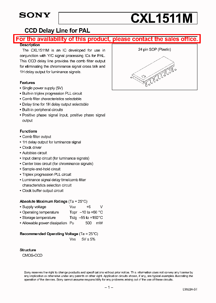 CXL1511M_101602.PDF Datasheet