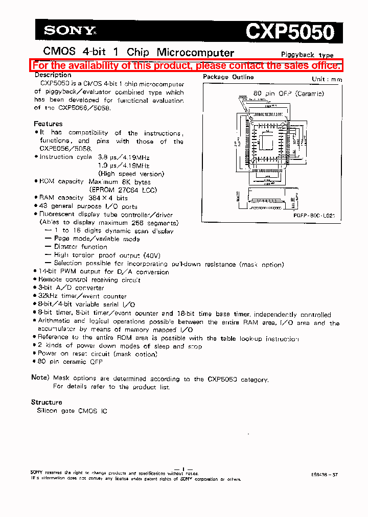 CXP5050_24249.PDF Datasheet