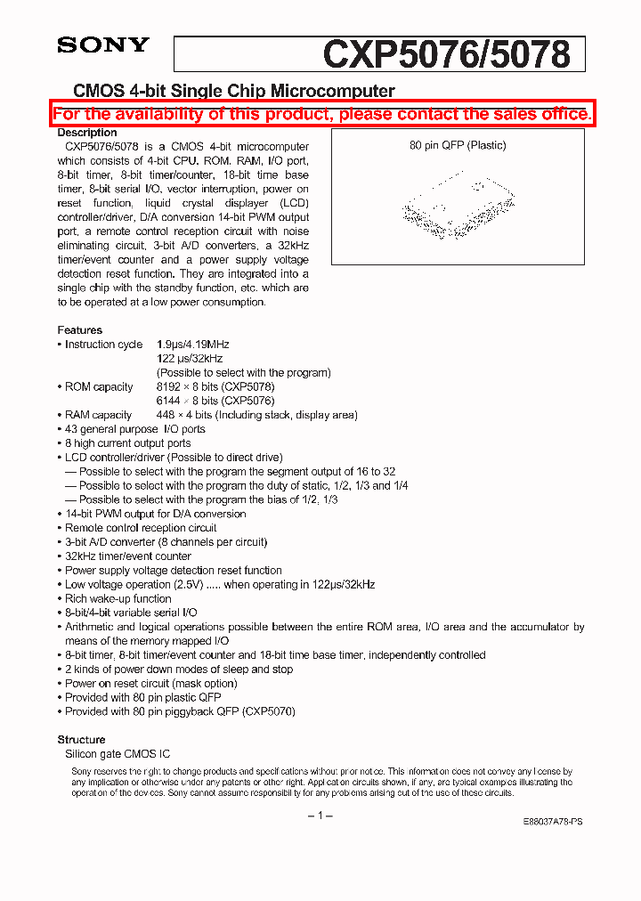 CXP5076_88387.PDF Datasheet