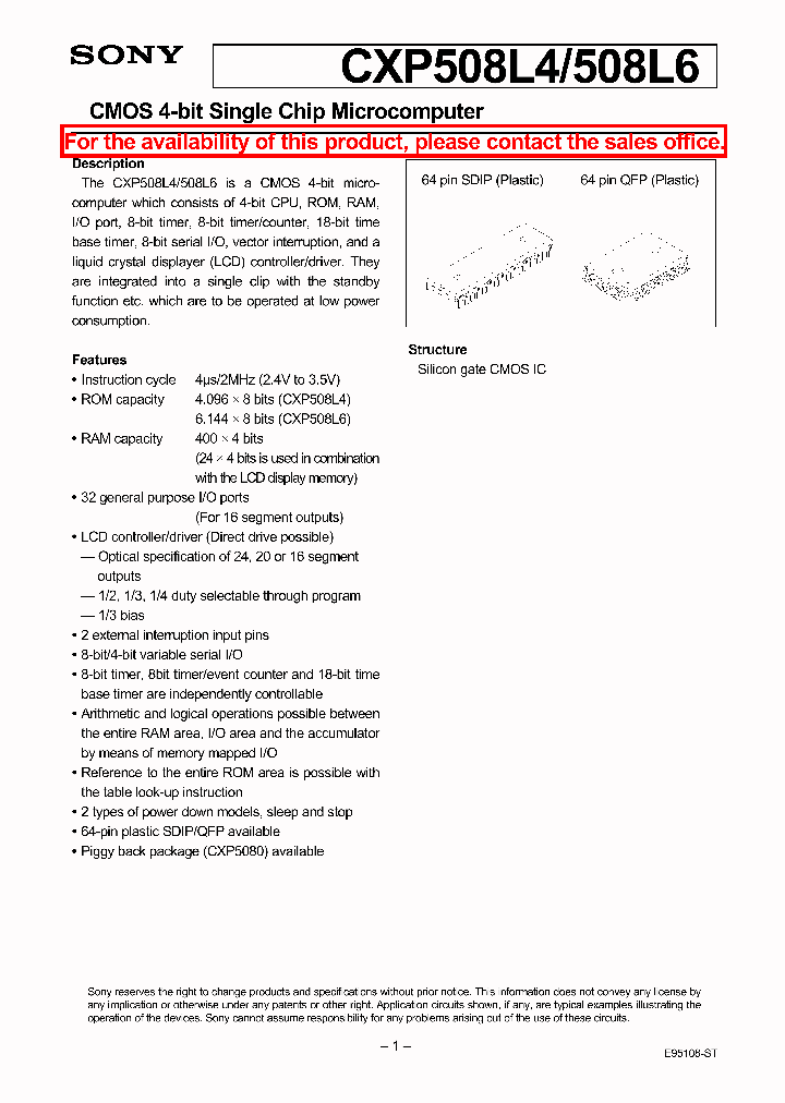 CXP508L4_117695.PDF Datasheet