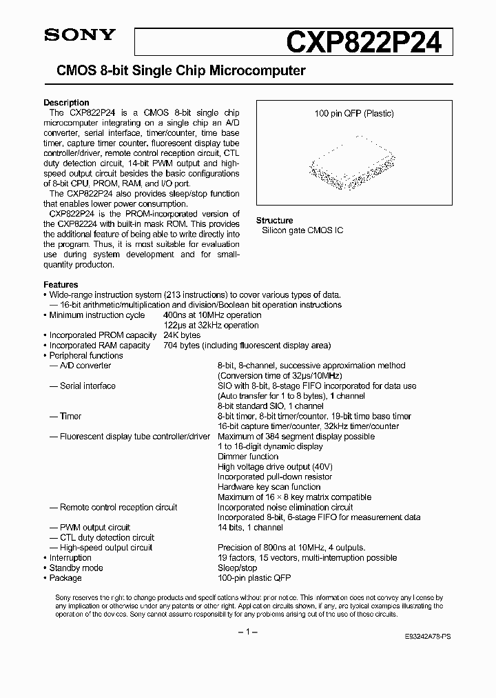 CXP822P24_152257.PDF Datasheet