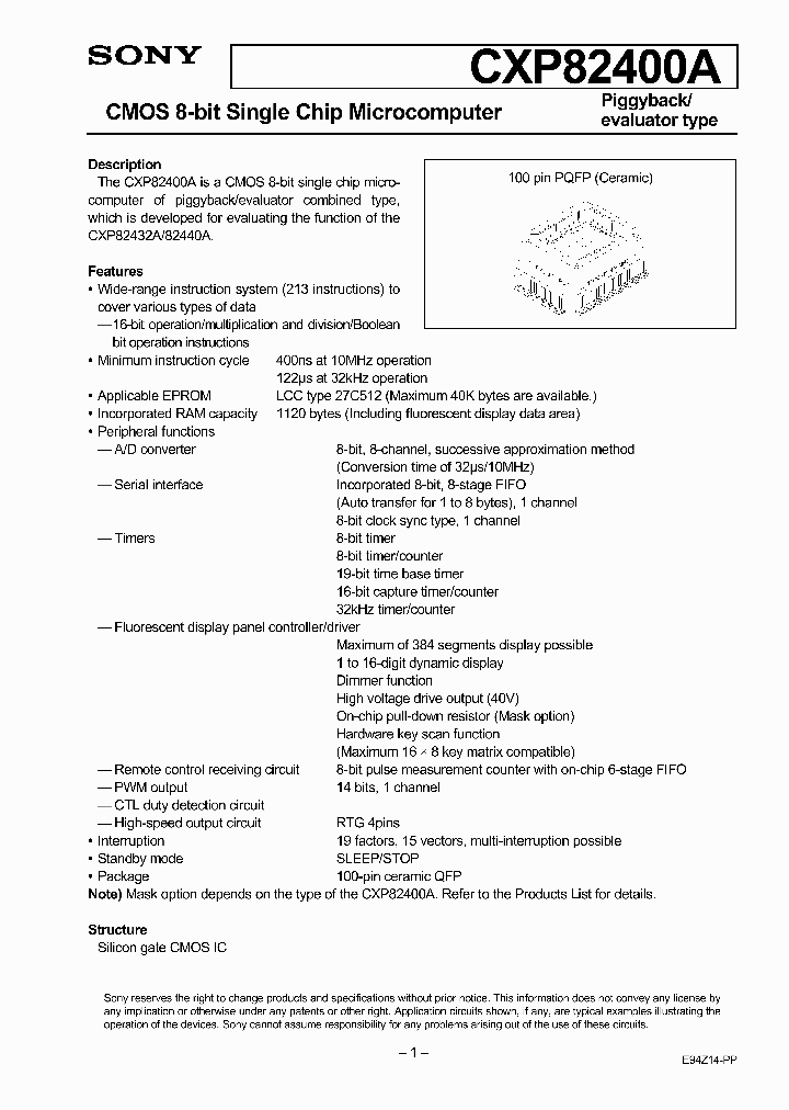CXP82400A_94469.PDF Datasheet