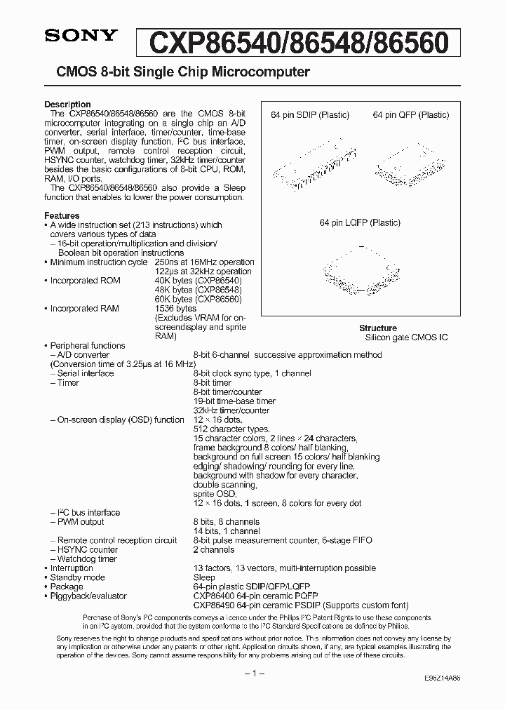CXP86540_45371.PDF Datasheet