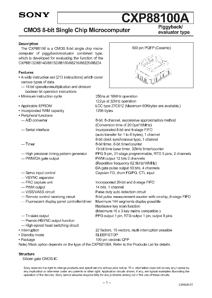 CXP88100A_95098.PDF Datasheet