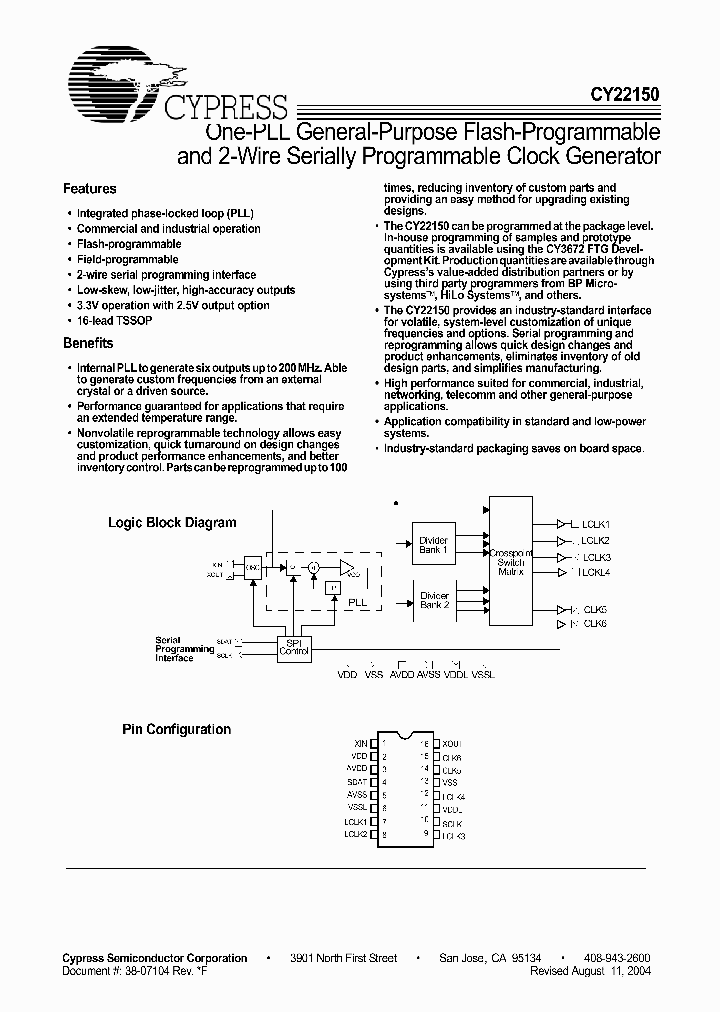 CY22150_103219.PDF Datasheet