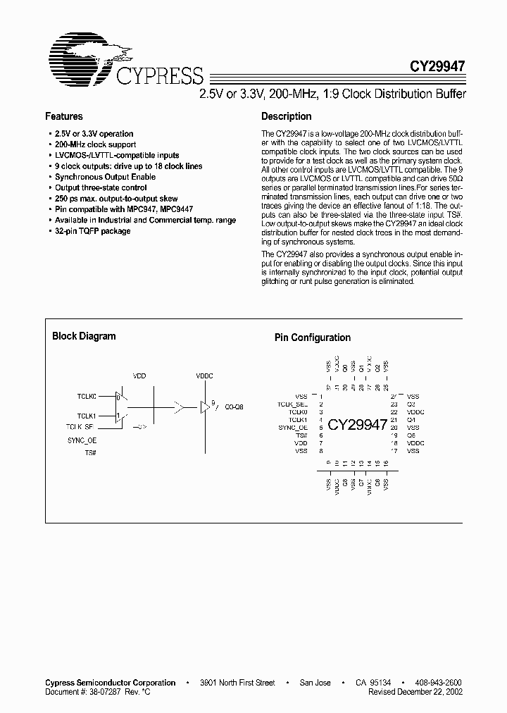 CY29947_118292.PDF Datasheet