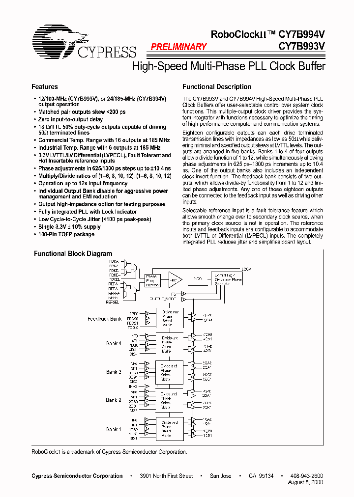 CY7B993V-5AC_108825.PDF Datasheet