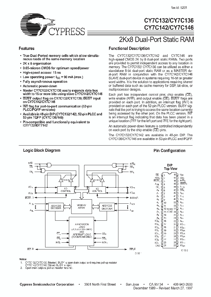 CY7C132_24303.PDF Datasheet