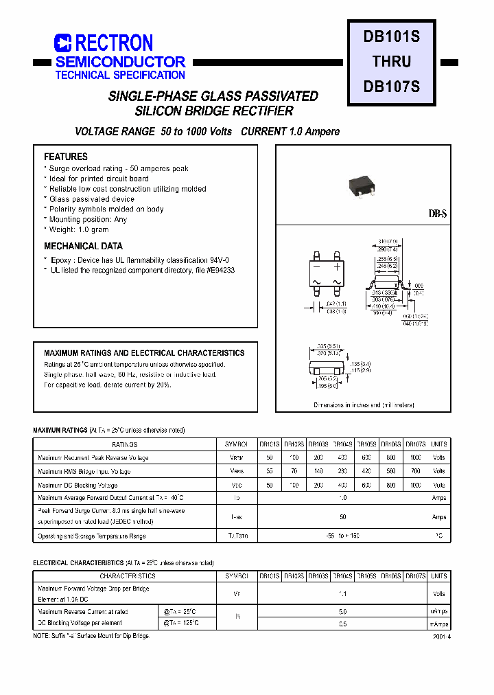 DB101S_167714.PDF Datasheet