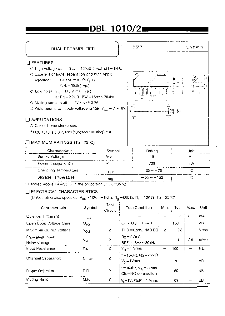 DBL1010_99060.PDF Datasheet