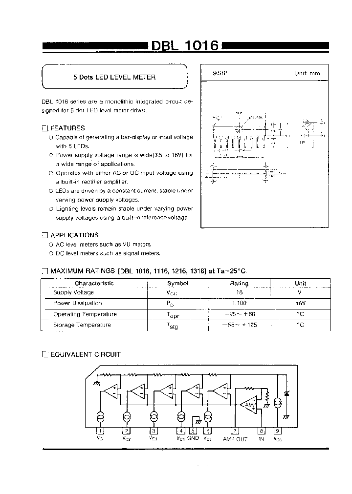 DBL1016_99063.PDF Datasheet