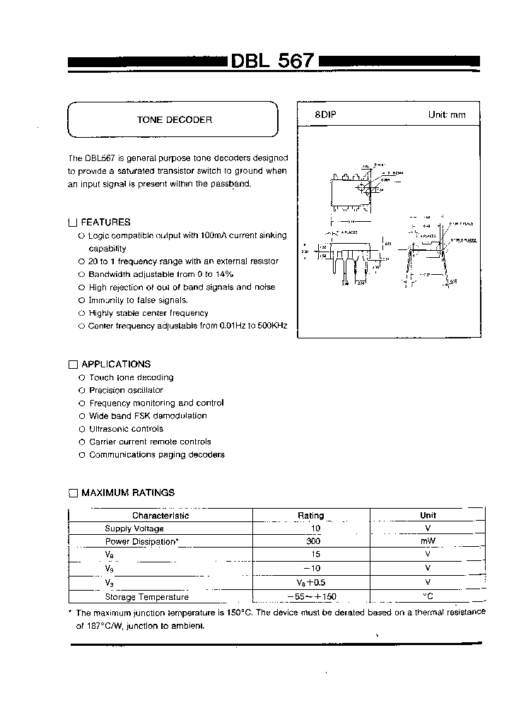 DBL567_77901.PDF Datasheet