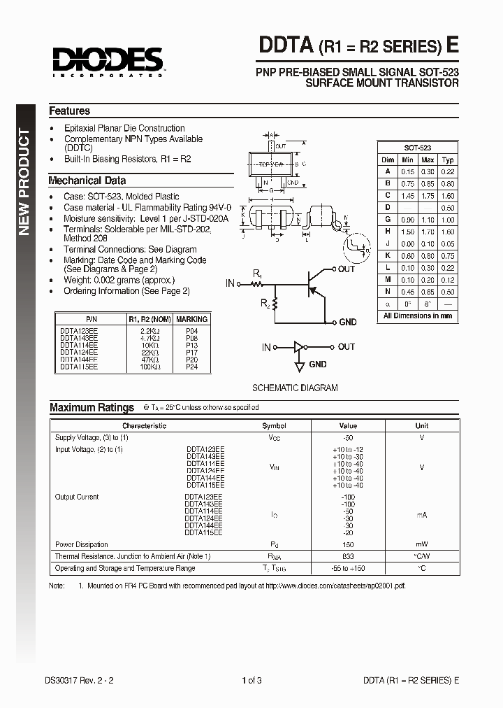 DDTA114EE_72648.PDF Datasheet