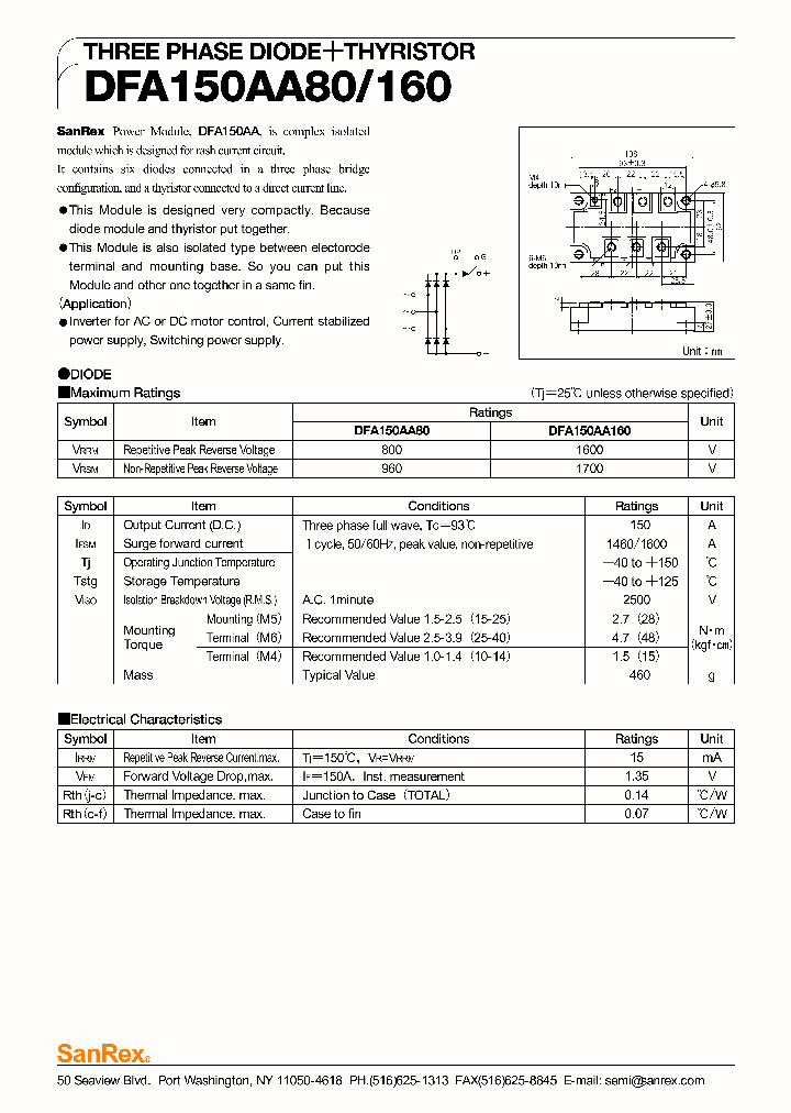 DFA150AA160_195813.PDF Datasheet
