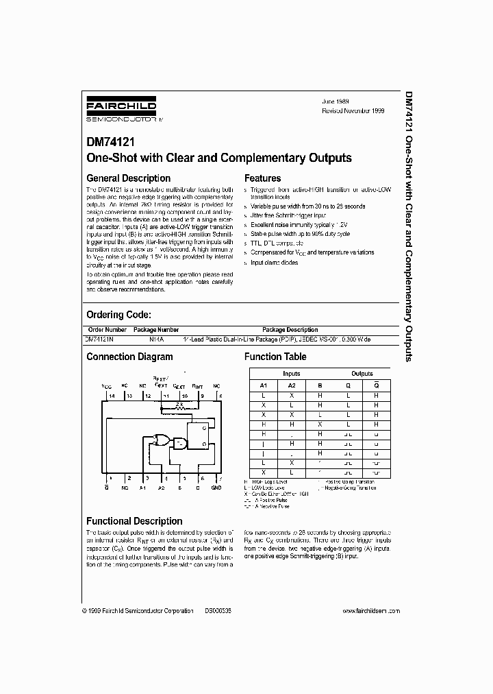 DM74121_166929.PDF Datasheet
