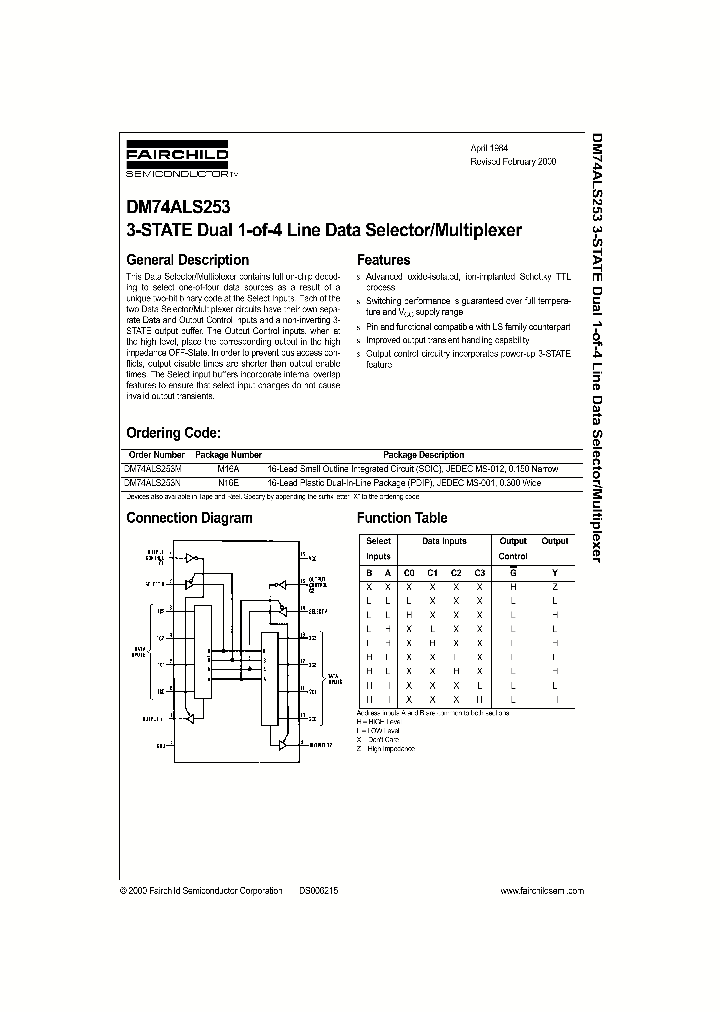 DM74ALS253_83784.PDF Datasheet