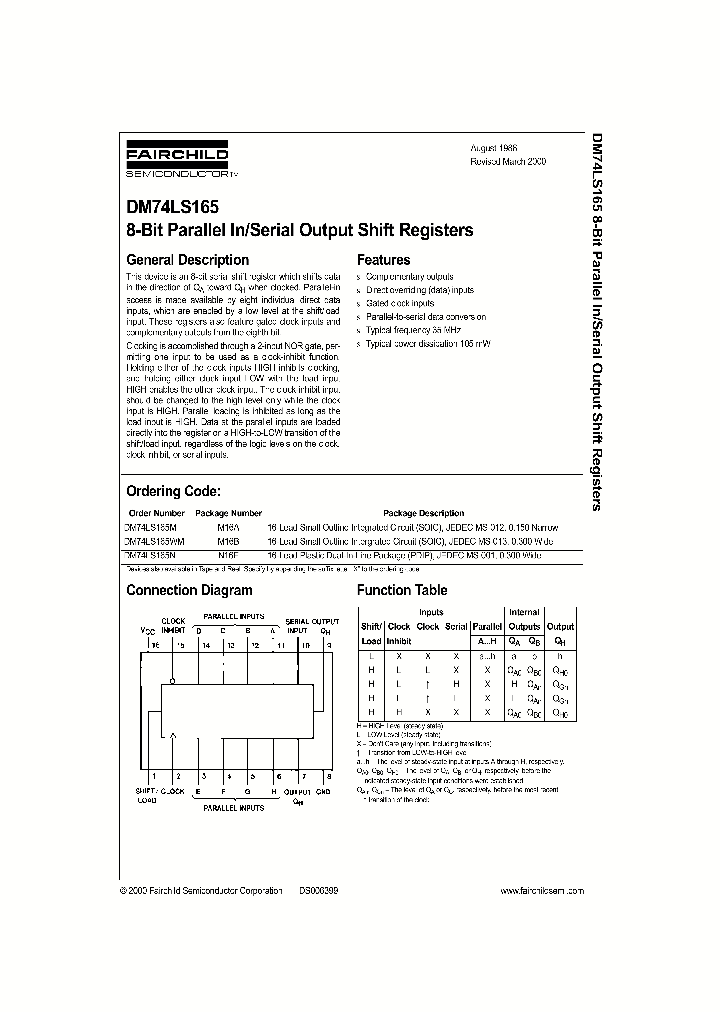 74LS165_78366.PDF Datasheet