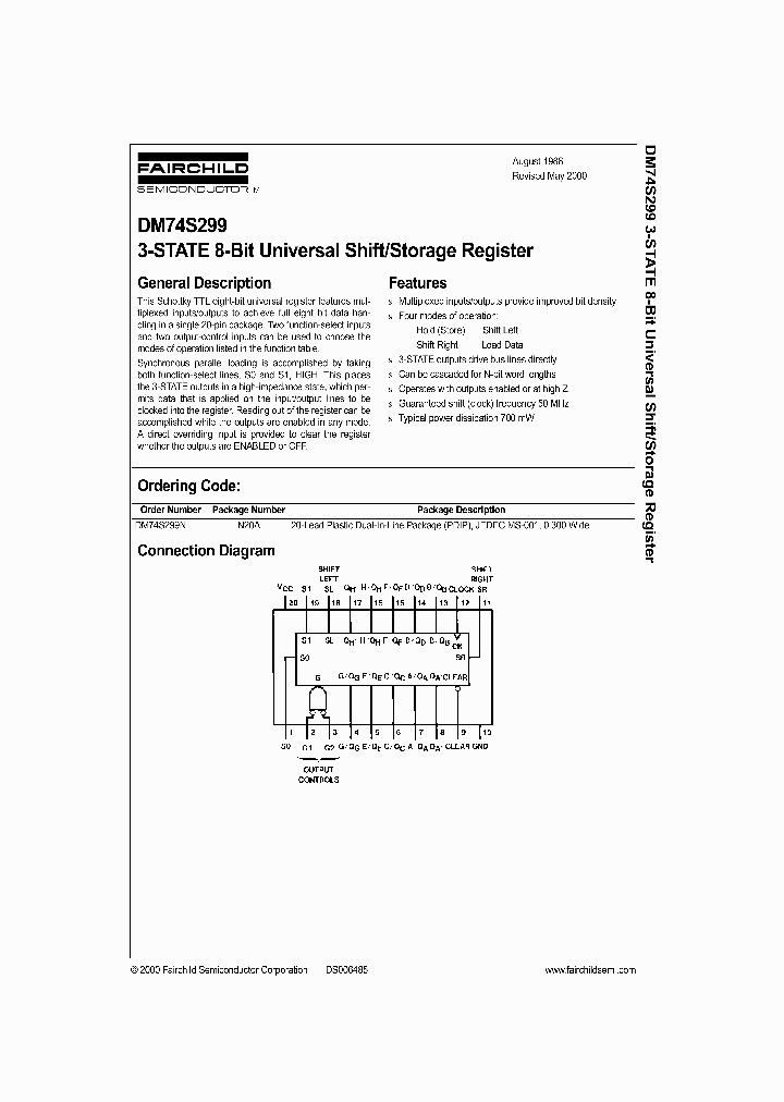 DM74S299_150015.PDF Datasheet