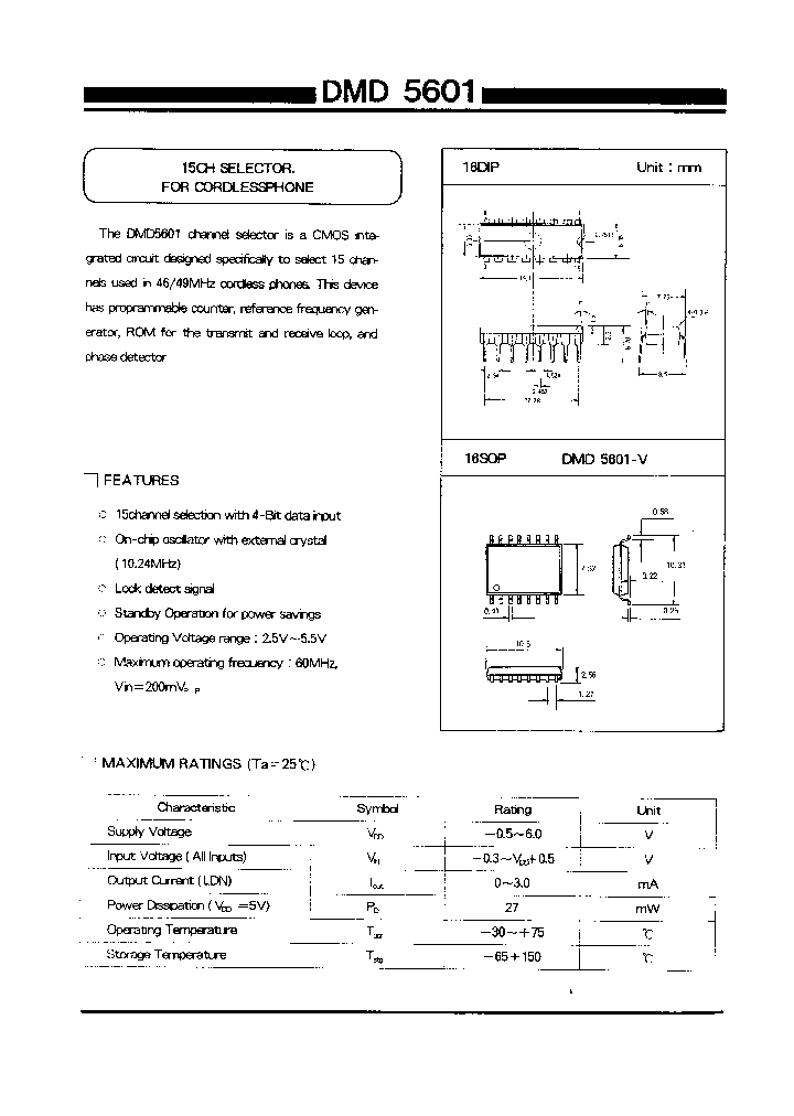 DMD5601_38752.PDF Datasheet