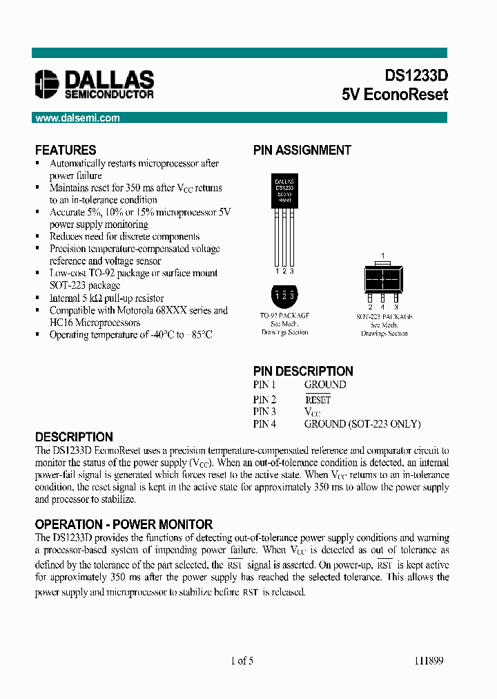 DS1233D_118027.PDF Datasheet