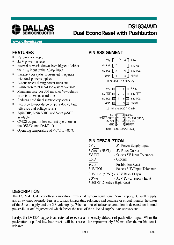 DS1834_123169.PDF Datasheet