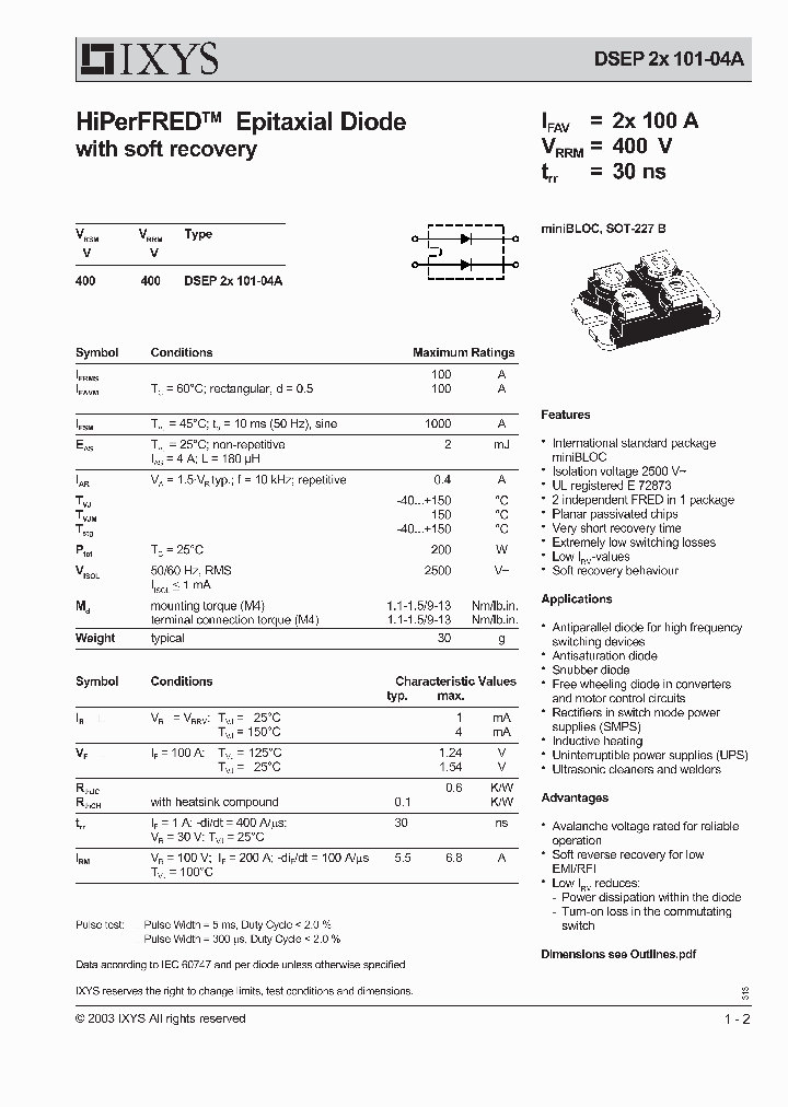 DSEP2X101-04A_188996.PDF Datasheet