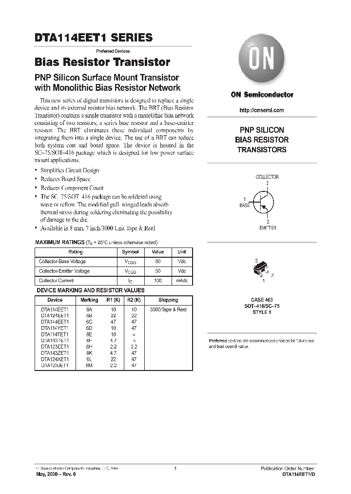 DTA114EET1_72701.PDF Datasheet